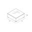 District Outdoor Square Coffee Table