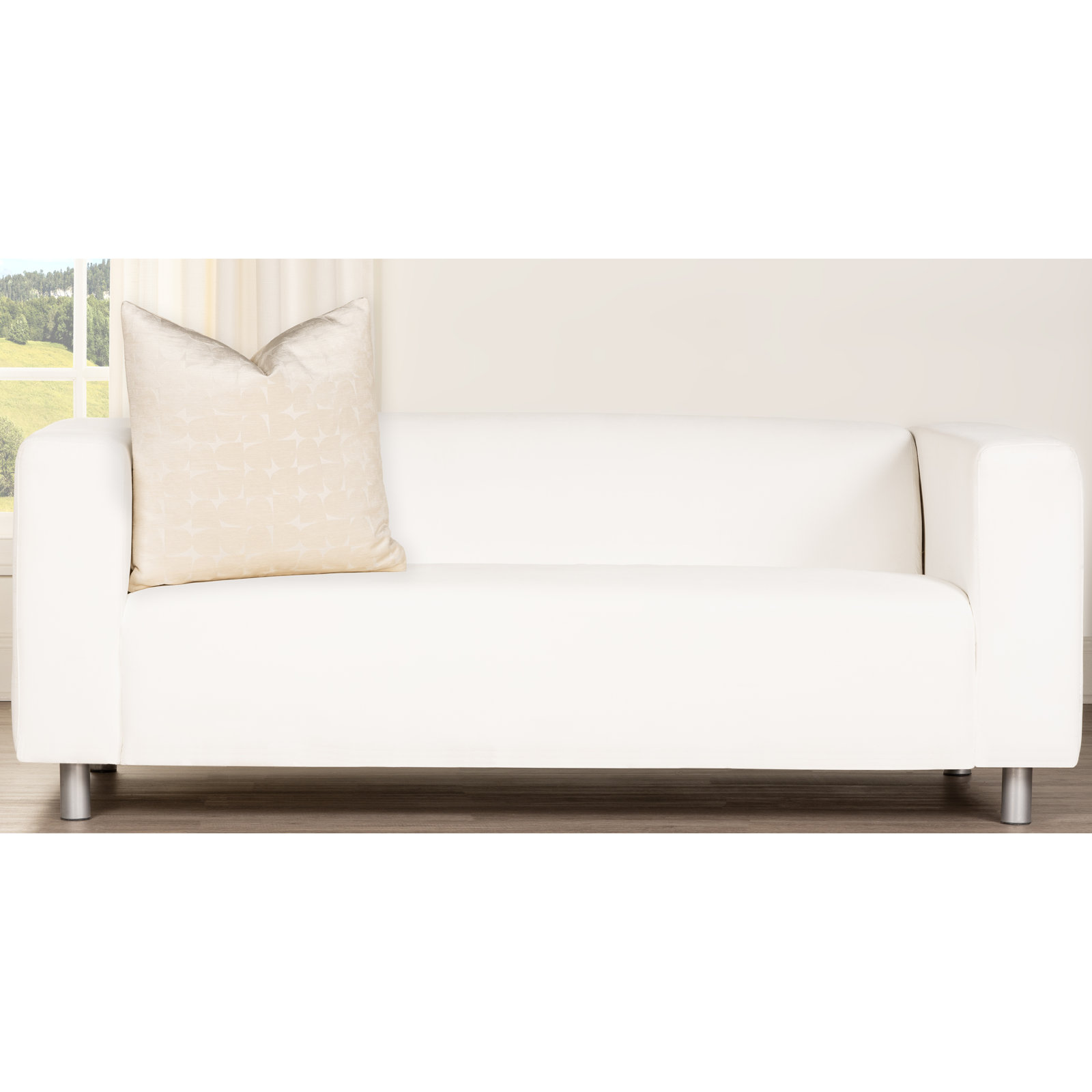 Throw Pillow, Cream, Square 16", Feather