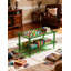 Table basse en acrylique, table de salon à 2 niveaux avec rangement, centre de table Mid-Modern Century (vert, 37,8 po x 23,6 po x 15,7 po)-520681133