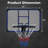 Wall-mounted basketball hoop