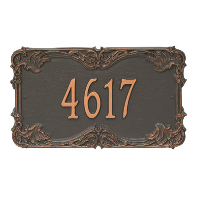 Signature Series 1-Line Wall Address Plaque