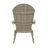 Arrlo Outdoor All-Weather Poly Folding Adirondack Seashell Chair-458608898