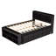Full Bed With Bookcase Headboard, Under Bed Storage Drawers And Bed End Storage Case-905947530
