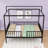 Convertible Metal Bed Frame With Protective Fence-1665181163-1665181162