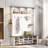 Hall Tree 56.3'' Wide with Bench and Shoe Storage-1268091512
