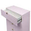 Commode haute brillance, commode rose