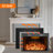 Aadila Electric Fireplace Insert with Trim Kit-2145197608