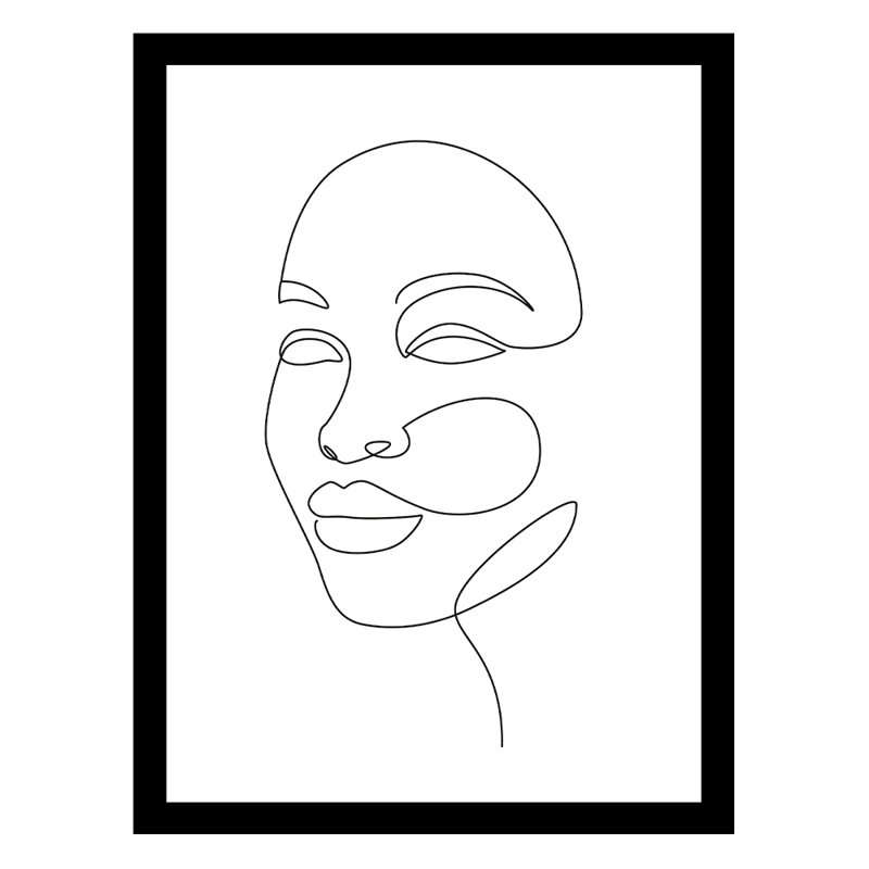 «Beautiful Woman's Face», reproduction de cadre photo