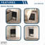 Bureau pliable peu encombrant - noir