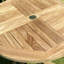 Bannan Round Teak Solid Wood Outdoor Dining Table - 80 cm W 80 cm D