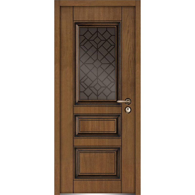 Portes d'entrée avant préinstallées en chêne Ballucio, Côté gauche