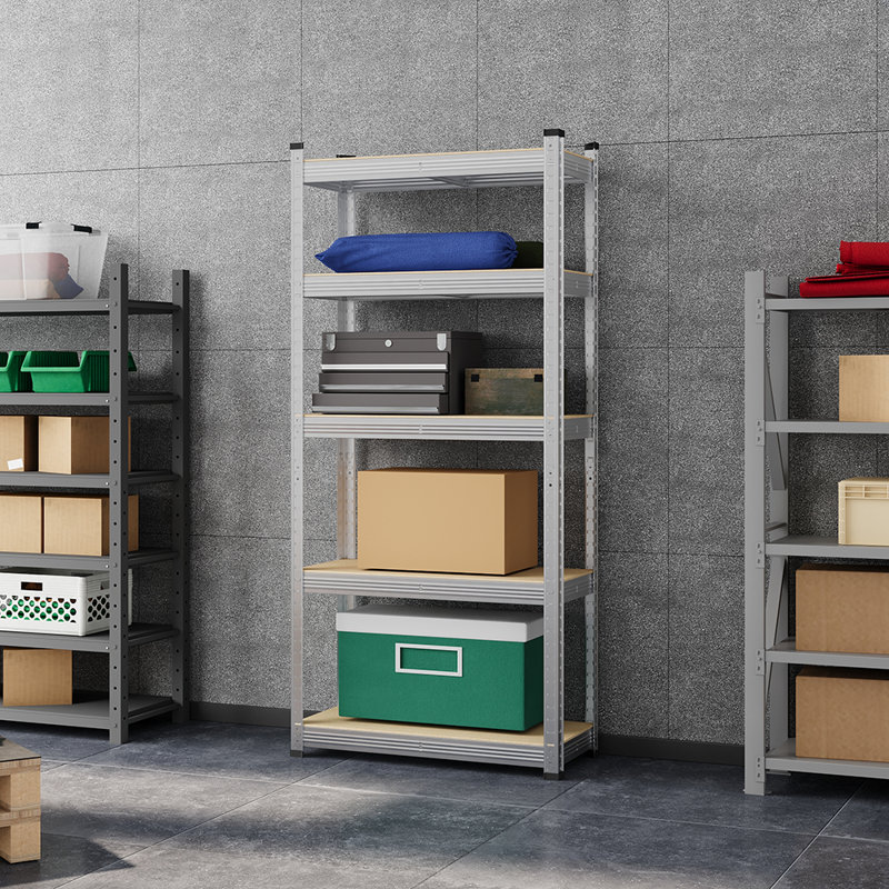 Storage Rack, 150 cm H x 70 cm W x 30 cm D, Silver