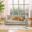 Canapé doux et confortable pour animaux de compagnie avec dossier et accoudoirs-1420318647-1437268390