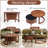 Round Nesting Coffee Table With Drawer