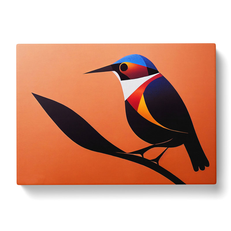 Angelical Bird Abstract - Wrapped Canvas, 35cm H x 50cm W x 3cm D
