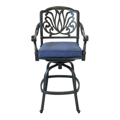 Tabouret de bar avec coussin Kaneidra