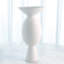Wide Chiseled Orb Vase-Matte White