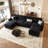 132'' Modular Sectional With Ottoman-901688375