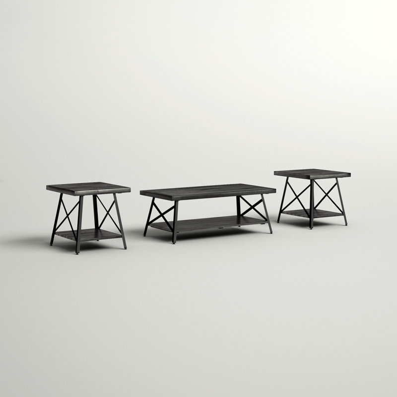 Drummond Solid Wood Top Coffee Table