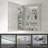 LED Frameless Medicine Cabinet With Mirror And Adjustable Shelves-1195695927-1195695924