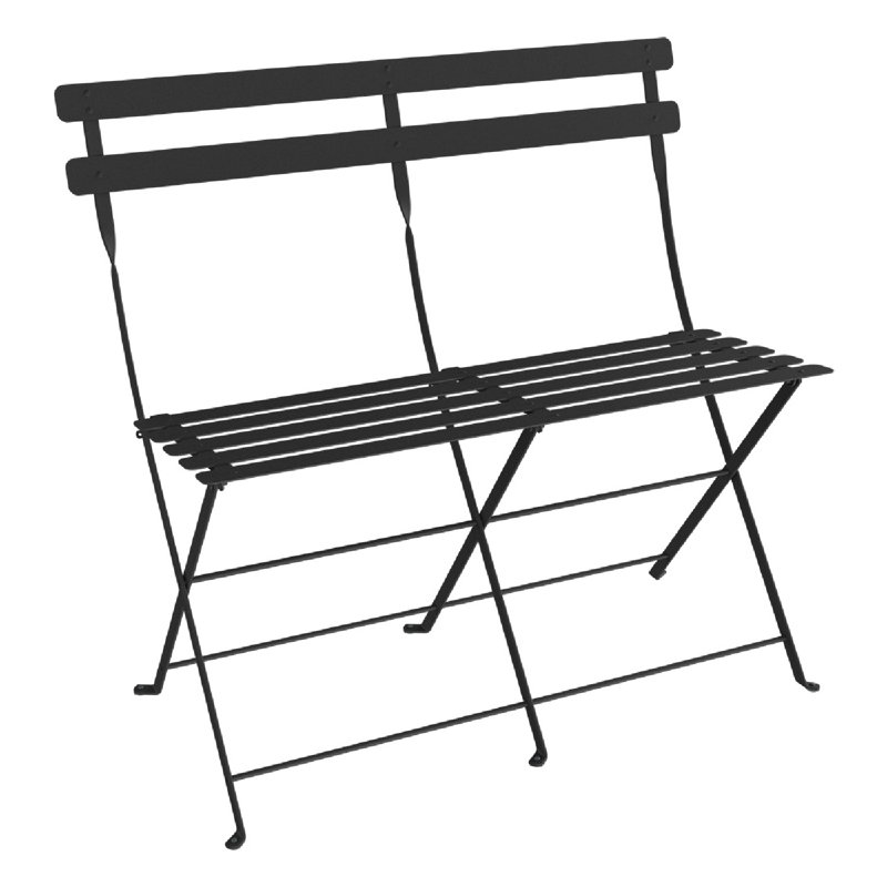 Banc de jardin en acier Bistro, Anthracite