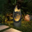 Fontaine de sol d'extérieur moderne de 37 po avec lumières DEL