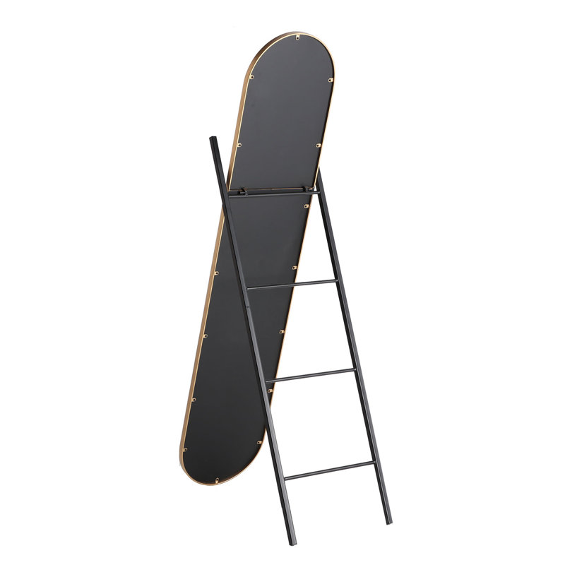 Melony Metal Oval Floor Mirror