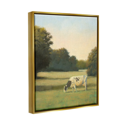 " Cow Grazing In Pasture " by James Wiens Painting Print