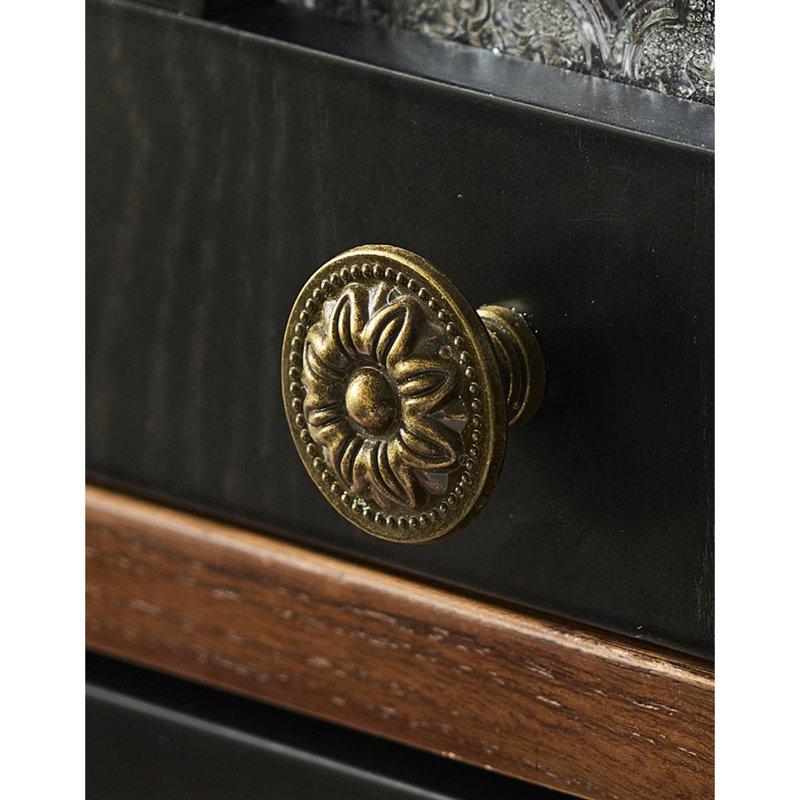 Petite armoire d'appoint en verre rétro