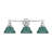 Orwell 3-Light Vanity Light in Brushed Champagne Bronze with Pine Green-884715818