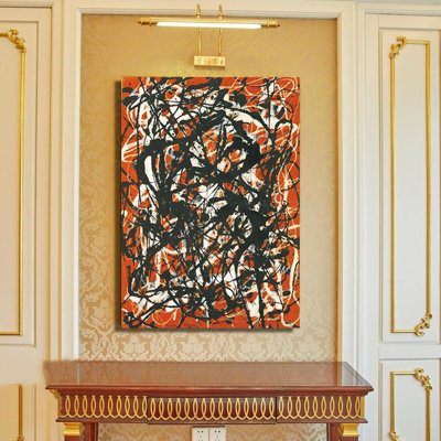 Free Form By Jackson Pollock Wall Art Minimalist Abstract Line Art Giclee Print Jackson Pollock Canvas Wall Art Pictures For Living Room Bedroom Home Office Framed Aesthetic Decor - 16X24 Inch