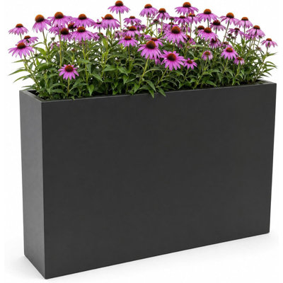 38x10x30" Metal Rectangular Planter Box, Thickened Anti-Rust Carbon Steel Outdoor Garden Bed with Drainage