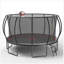 Trampoline 16 pi - citrouille noire - rouge - mise à niveau