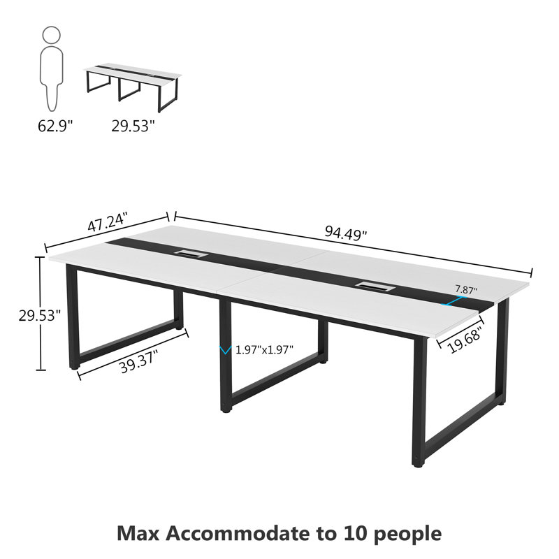 Gavra 94.49'' Rectangle Conference Table