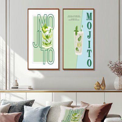 Mojito Traditional Cuban Punch III - Art mural 2 pièces