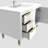 35.44'' Single Bathroom Vanity with Acrylic Top