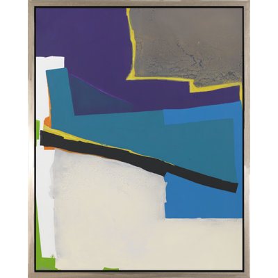 Courir à travers - peinture sur toile à cadre flottant