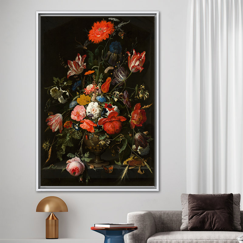 Print on Canvas, 70 cm H x 50 cm W, White Floater Framed
