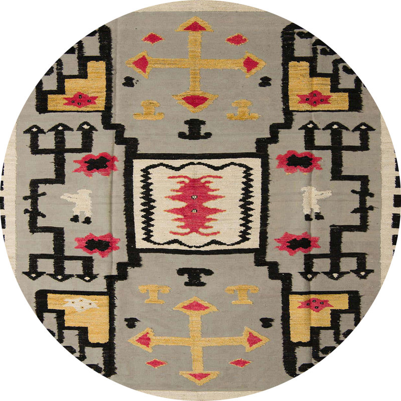 Tapis abstrait et moderne 5131, Rond 3 pi