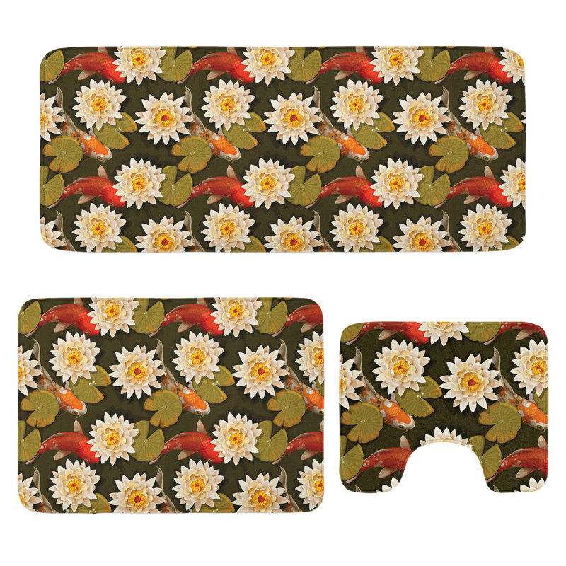 Ensemble de 3 tapis East pour salle de bain East