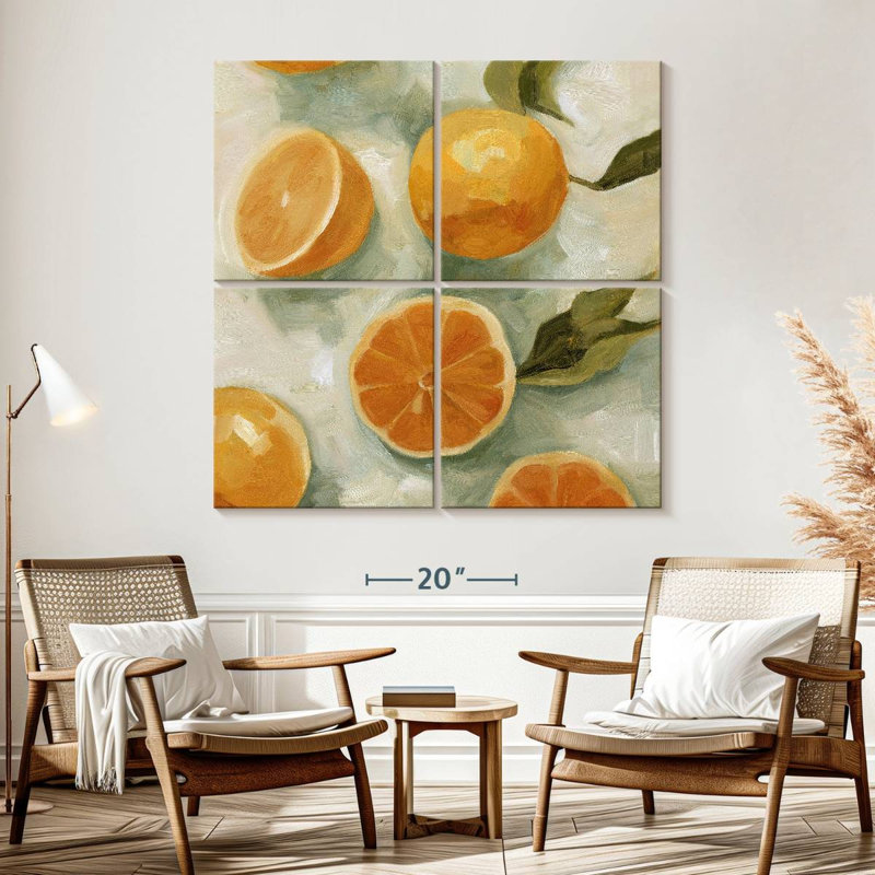 Yarlin Fresh Citrus I, 57" H x 57" W
