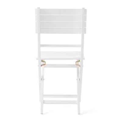 Folding Dining Chair - Wood, White, & Water Proof, 400Lbs Capacity, 20.72" X 15.5" 33.83", Easy To Store Foldable Wood Chairs Humidity, 400Lb Load Deep Wide 33.83" High, Use