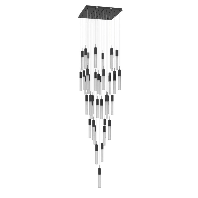 Boa Collection 25 Light Studded Glass Multi Port Pendant, 174" H x 35" W