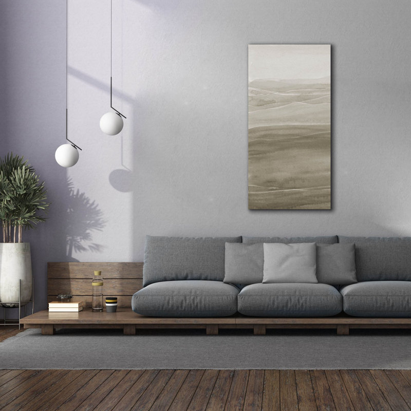 «Foggy 1» par Alicia Ludwig, art mural sur toile, 30 po x 60 po