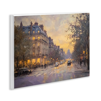 Plaque murale rétro «City Street View» par Petal Prints Design