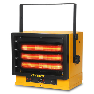 Ventisol Electric Garage Heater, 3000/4000/5000w Ceiling Heaters, 3 Heat Settings, 240v Mounted Shop Heater For Indoor Use, Overheat Protection, Etl Listed