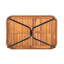 Outdoor 4-Pieces Acacia Wood And Rope Woven Paito Conversation Set, Grey-366436213