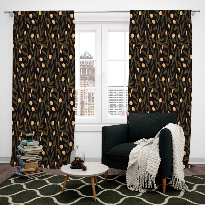 Paire de rideaux obscurcissant en polyester Anniki, L 20 po x L 52 po