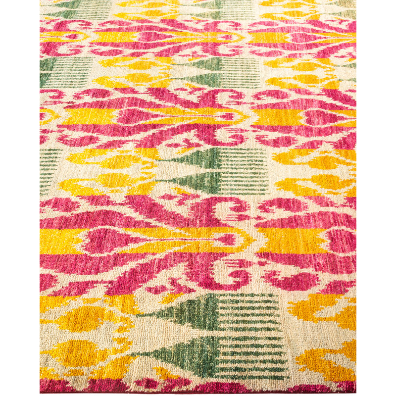 Contemporary One-of-a-Kind 6' 0" X 9' 1" Hand Knotted Area Rug