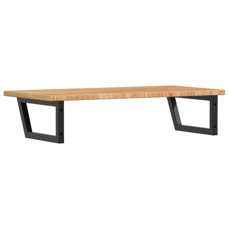 Breyen 100cm Solid Wood Bathroom Vanity Top, Oak/Black